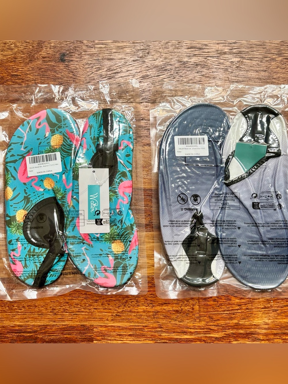 Quick-Dry Aqua Socks For Beach Swimming And Water Sports - set of 2 - NEW